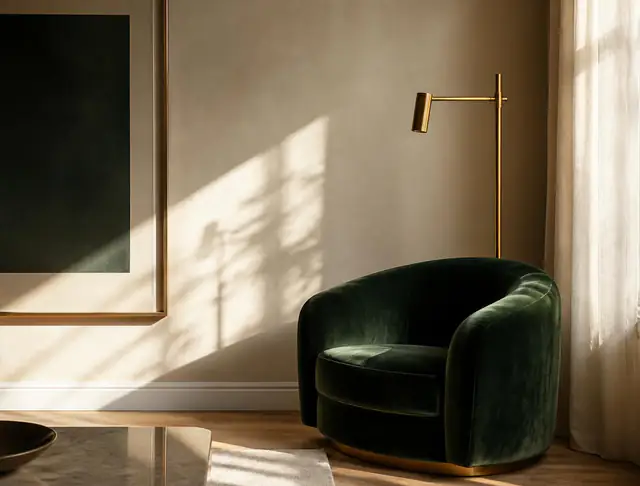 Designer interior living space